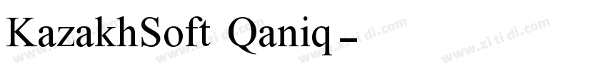 KazakhSoft Qaniq字体转换 KazakhSoft Qaniq字体转换